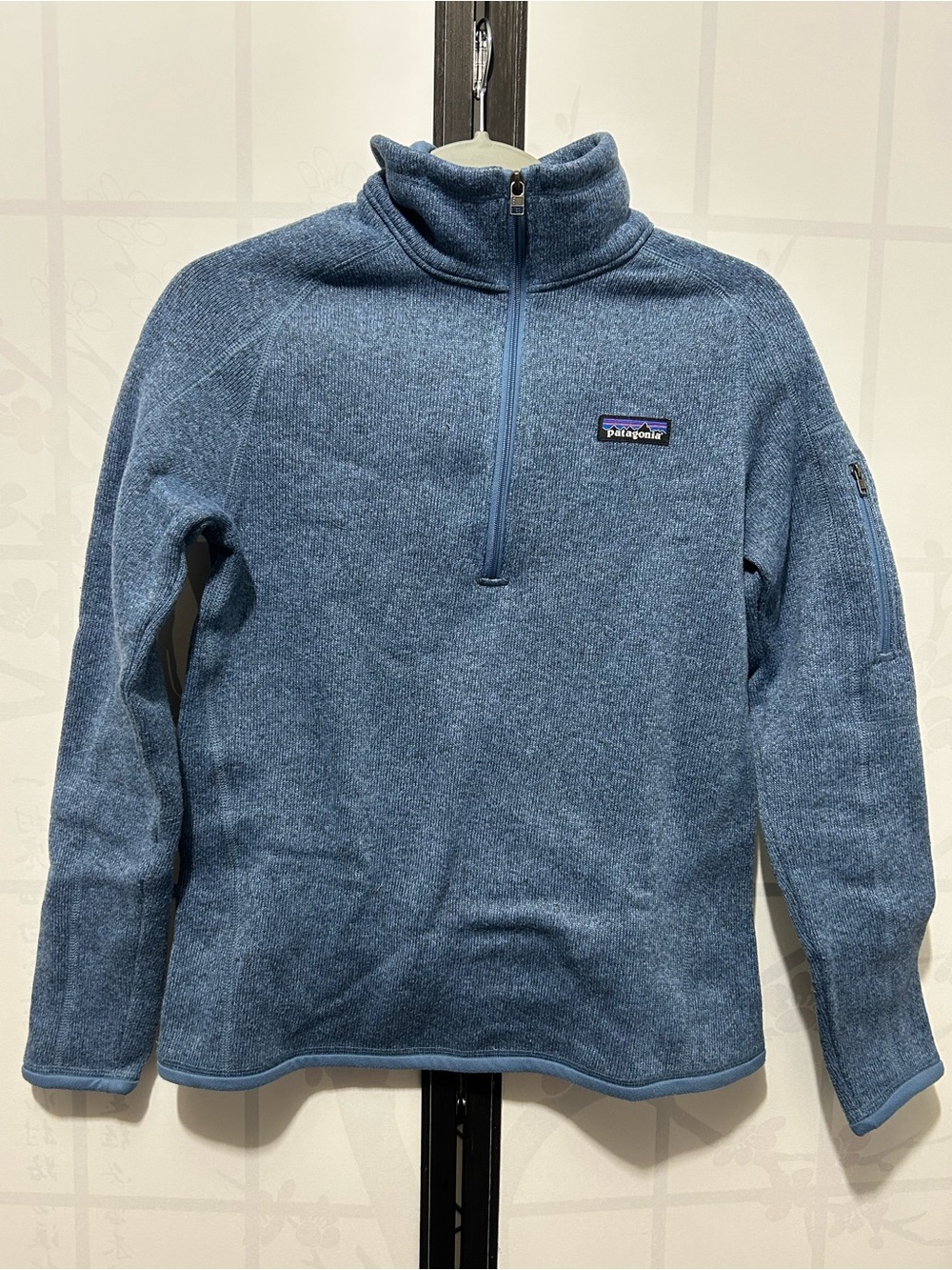 Patagonia Better Sweater
Women's Small 1/4 Zip Pullover
Jacket Light Blue Fleece